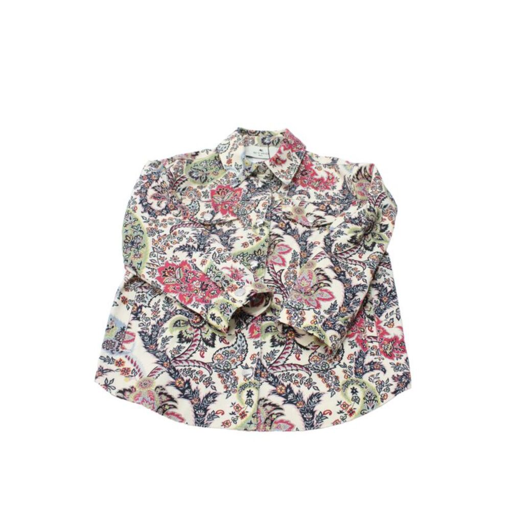 Etro Milano Girls Cotton Floral Print Jacket Multicolor Size 6